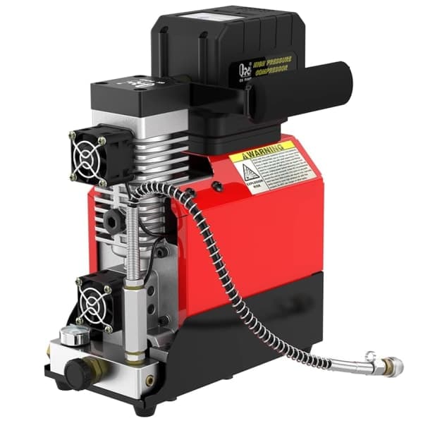 Compresor PCP Büker 18V 220V Inalámbrico 4500 PSI 310 BAR